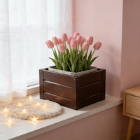 Grand bac de rangement extérieur étanche en acier galvanisé de luxe, style contemporain, japonais et romain, pour plantes et fleurs