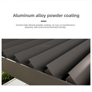 Gazebo Motorizado de Aluminio Premium <span class=keywords><strong>con</strong></span> Luces LED Solares, Pérgola Inteligente para <span class=keywords><strong>Terraza</strong></span> y Patio de Villas de Alta Gama - Product Image 5