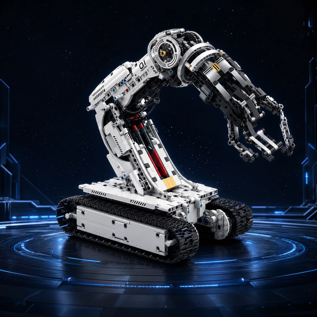 Programmable Robot Arm Kit Coding Science Learning Toy with Remote Control Function