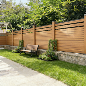 Panneau de clôture en aluminium <span class=keywords><strong>pour</strong></span> la protection de la vie privée, clôture <span class=keywords><strong>pour</strong></span> chevaux de ferme, jardins extérieurs, WPC, facilement assemblable, résistant au vent, <span class=keywords><strong>pour</strong></span> cours avant, clôture à <span class=keywords><strong>vue</strong></span> dégagée <span class=keywords><strong>pour</strong></span> complexes hôteliers - Product Image 1