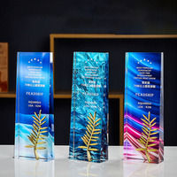 Trophées en cristal K9 personnalisés, nouveaux et populaires, vente en gros, trophées en verre cristal