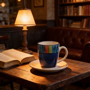 Fábrica <span class=keywords><strong>de</strong></span> Tazas <span class=keywords><strong>de</strong></span> Café <span class=keywords><strong>de</strong></span> Cerámica / Tazas Azules al por Mayor <span class=keywords><strong>de</strong></span> Shandong / Marca HARVIT - Product Image 4