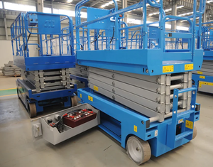 Tinggi angkat Cina 4m 9m 10m 15m alat tulis hidrolik elektrik Mini gunting angkat Platform 350kg 500kg 1000kg - Product Image 5