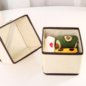 Non-Woven Underwear Organizer Storage Box 6pcs Set Bra <b>Socks</b> Clothes Storage Box <b>Drawer</b> Divider Folding Storage Box - Product Image 2