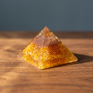 Agate Gemstone Carved Engraved Pyramid for Feng Shui Home Decoration | Buddhism Theme Gujarati Origin | Rozrincrystals.com - Product Image 1
