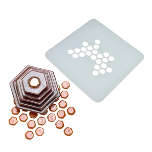 Fondant Silicone <b>Mold</b> 3D Chocolate Bar <b>Mold</b> <b>Cake</b> Decoration Tool Honeycomb Plating Stencil - Product Image 2