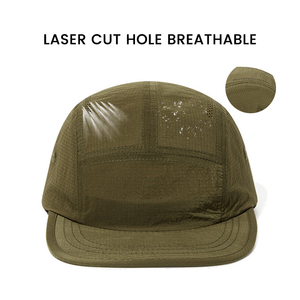 Mũ chạy bộ tùy chỉnh, chất liệu lưới thoáng khí, mũ cắm trại, mũ chạy đường mòn, mũ đạp xe, có thể gấp gọn, nhẹ, mềm mại, mũ <span class=keywords><strong>5</strong></span> tấm - Product Image 4