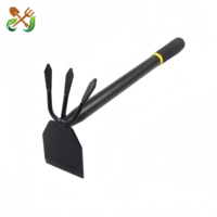 Kit d'outils de jardinage robuste en acier au carbone avec poignée en éponge antidérapante, comprenant un manche à main, un râteau, une houe et une pelle à plantes, Corée