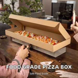 Cajas de Pizza de Cartón Corrugado con Relieve, Materiales Reciclados de Calidad Alimentaria, 16 Pulgadas, Forma Cuadrada Personalizable - Product Image 2
