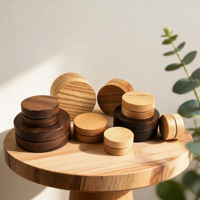 Flacon de lotion corporelle et pot de crème en aluminium, emballage cosmétique professionnel idéal pour les spas et les soins à domicile, emballage cosmétique en bois de noyer, pots cosmétiques