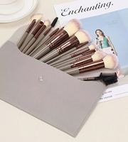 Ensemble de pinceaux de maquillage 9 pièces pinceau cosmétique fond de teint Blush correcteur fard à paupières sourcils surbrillance rose pinceau de maquillage logo personnalisé