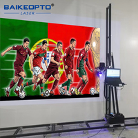 Mesin Printer Inkjet UV otomatis, mesin cetak Mural vertikal 3d otomatis untuk dinding