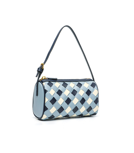 Bolsos de Hombro de Cuero Tejido Personalizados de Moda, Bolsos de Mano de Marcas Famosas con Cierre de Cremallera y Diseño de Diamantes para Mujer - Product Image 4