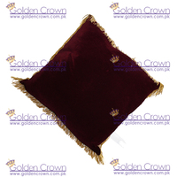 Coussin en velours de soie 100% uni, gaufré, tissé, léger, écologique, personnalisable avec franges pour la décoration de la maison