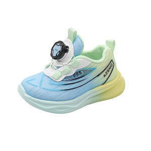 Ashkintel 2025 Primavera Otoño Zapatos Deportivos de Malla para Niños Transpirables Zapatos para Correr para Niños y Niñas con Hebilla Giratoria Color Sólido - Product Image 3