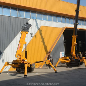 Nueva Plataforma Elevadora Hidráulica Eléctrica Diésel Mini, Plataforma Elevadora <span class=keywords><strong>M</strong></span>óvil Tipo Araña con Orugas de Goma para Construcción - Product Image 3