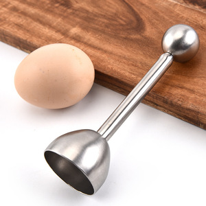 Ouvre-œuf en acier inoxydable, ouvre-coquille d'œuf, coupe-œuf, outil de cuisine en acier inoxydable pour la pâtisserie, trancheur d'œufs créatif - Product Image 1