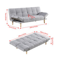 Venta caliente sofá cama plegable ajustable en la cama sofá muebles para sala de estar