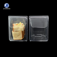 Fabrikant Groothandel Wegwerp Transparante PET Driehoekige Sandwich Afhaalverpakking Clamshell Verpakking