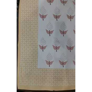 Mantel de Algodón Hecho a Mano con Estampado Floral, Diseño Moderno Personalizable, Decoración para Comedor con Borde - Product Image 1