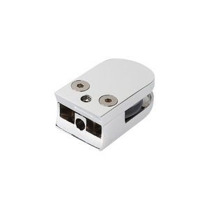 Clip en alliage de zinc pour verre, support de fixation pour cloison de salle de bain, clip en forme de bouche de poisson, support mobile, design minimaliste, installation facile - Product Image 1