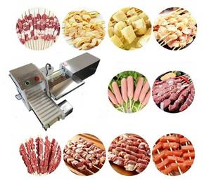 Machine à brochettes de viande entièrement automatique en acier inoxydable JUYOUCommercial, pour le traitement des brochettes de barbecue, brochettes de mouton, brochettes de bœuf, satay - Product Image 5