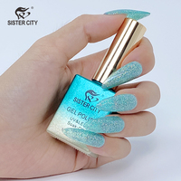 Vernis à ongles gel UV magnétique effet œil de chat pailleté réfléchissant, style français, pour salon – Longue tenue, non toxique, flacon DIY