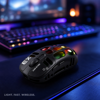 Souris de jeu RGB 3 couleurs, coque en nid d'abeille, 8000 DPI, 74g, type C, filaire, 2.4G, pour Esports, ordinateur de bureau