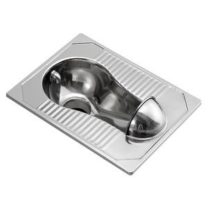 WC <span class=keywords><strong>public</strong></span> en acier inoxydable avec barrière d'eau frontale, à poser au sol - Product Image 4