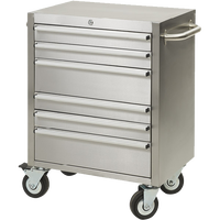 Armoire à outils Bytool en acier inoxydable à 6 tiroirs, robuste, chariot de soudage, logo personnalisé, verrouillable, haute qualité, OEM