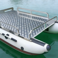 Bateau de pêche modulaire de 10 pieds, plateforme en alliage d'aluminium, bateau flottant, fabricant OEM ODM