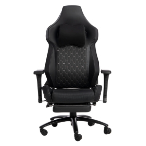 <span class=keywords><strong>Chaise</strong></span> de jeu durable noire avec logo, grande taille, Pro Silla Gaming, entièrement en cuir PU de qualité supérieure, multifonctionnelle, avec accoudoirs réglables 4D - Product Image 3