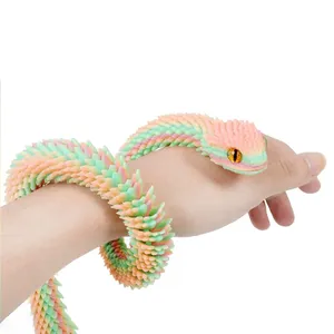 3D Printing Plastic <b>Action</b> <b>Figure</b> Snake Egg Toys Creative Stress Relief Anime <b>Figures</b> Moveable Rotation Desktop Ornaments Gift - Product Image 2