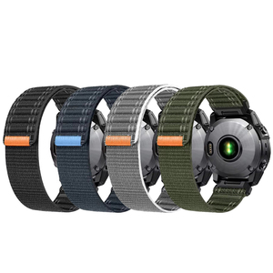 Bracelet de montre en nylon QuickFit 22 mm 26 mm pour Garmin Fenix 8 E 7 7X 6 6X Pro 5X, bracelet de montre Enduro 3 Epix 2 Pro <span class=keywords><strong>Forerunner</strong></span> <span class=keywords><strong>955</strong></span> 965 970 - Product Image 1