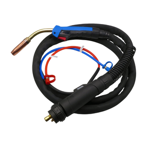 Antorcha de Soldadura <span class=keywords><strong>MIG</strong></span> <span class=keywords><strong>Binzel</strong></span> MB 501D, Cable de 5 Metros, Refrigerada por Agua, con Conector Europeo, 500A CO2/Gas Mixto, 450A - Product Image 1