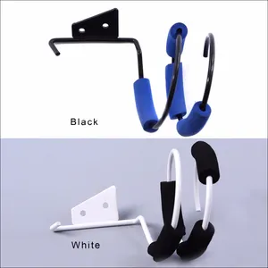 Supporto a Spirale in Alluminio da Parete <span class=keywords><strong>per</strong></span> Asciugacapelli, Nero/Bianco, Altezza 14cm, <span class=keywords><strong>per</strong></span> Bagno di Casa/Barbiere - Product Image 1