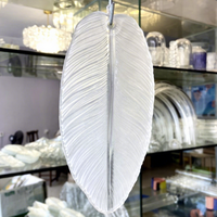 Accessoires DIY pour lustre en cristal Bodhi style léger et luxueux, inspirés des plumes, luminaires tendance de style français