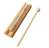 Best Selling 1 Tone Wind Chime & Wooden Hand Bell Orff Percussion Instrument with Mallet Durable Portable for School Gaming