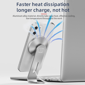 Sạc không dây đứng nhôm máy tính để bàn điện thoại di động chủ núi cho điện thoại thuận tiện bàn sử dụng - Product Image 6