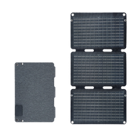 Panneau solaire pliable 30W, panneaux solaires ETFE, fonction de charge rapide, sortie USB+Type-C+DC pour le camping/téléphone portable