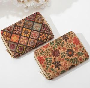High Quality <b>Lady</b> Coin Purse RFID Blocking New Design Luxury Women's <b>Wallet</b> Environmentally Friendly Vegetarian Cork Zipper - Product Image 3