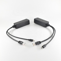 Injecteur/Switch PoE Actif Gigabit Micro USB Ethernet 48V vers 12V/5V 2.4A 10/100/1000Mbps