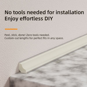 Moulures en <span class=keywords><strong>PVC</strong></span> les plus vendues pour les coins intérieurs du plafond, garniture en mousse de <span class=keywords><strong>PVC</strong></span> résistante à l'humidité pour la maison - Product Image 5