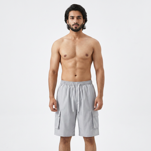 Shorts Cargo Sportifs Décontractés pour Hommes Tendance Ample Mode Été Soie Glacée Grandes Poches Pantacourts Livraison DDP - Product Image 1