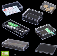 Boîte de rangement en plastique multi-tailles avec couvercle pour piles, artisanat, petits accessoires, étui d'emballage PS, prix de gros