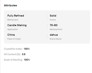 High <b>Melting</b> Point Microcrystalline <b>Wax</b> 70 75 80 for Scented Candle Cosmetic Ointment Coating Industry - Product Image 6