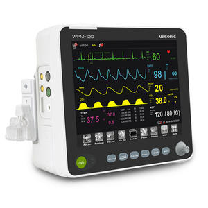 Moniteur multiparamètres portable Huasheng WPM-120 pour lit, multifonctionnel, ECG, fréquence cardiaque, pouls, surveillance des signes vitaux - Product Image 2