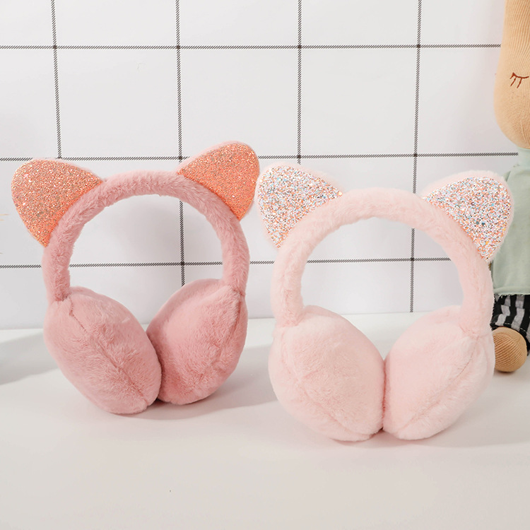 Paraorecchie Bambino e Bambina Unisex, Copri Orecchie Invernale, Scaldaorecchie Peluche Morbido, Paraorecchie Invernali, Scalda Orecchie Protezioni Accessori Caldo Carino Cartone Animale (Beige