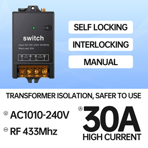 GLC 3000m Uzun Menzilli RF Kablosuz Anahtar 120v Uzaktan Kumandalı Açma Kapama AC 30A Röle 220v 30A Maksimum Akım Uzaktan Kumandalı Anahtar - Product Image 3