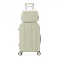Valise à roulettes ABS de 20 pouces, roues pivotantes, valise élégante, design compact et léger, imperméable, antivol, unisexe, voyage